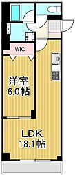 アーバンチェーン 1LDKの間取図画像