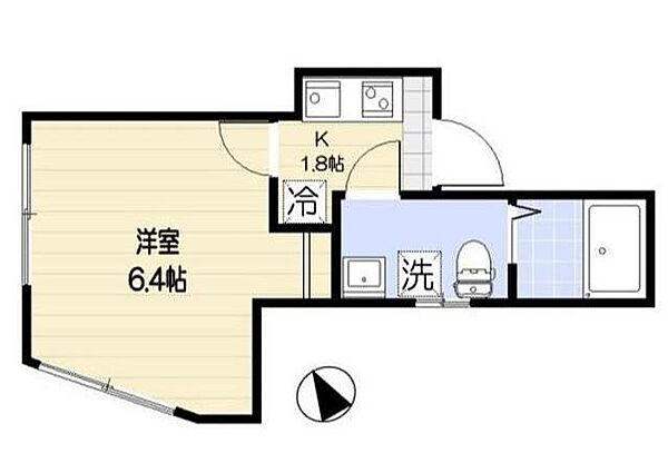 オーロ金町 102｜東京都葛飾区金町5丁目(賃貸アパート1K・1階・18.38㎡)の写真 その2