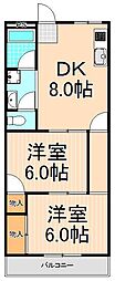 間取図画像 2DK