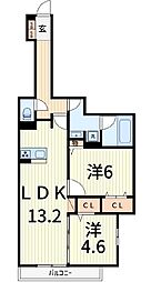 間取図画像 2LDK