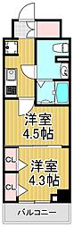 ARKMARKお花茶屋 2Kの間取図画像