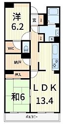 ウイングプラザ 2SLDKの間取図画像