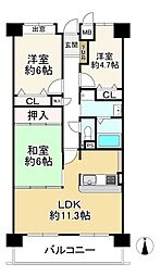 間取図画像 3LDK