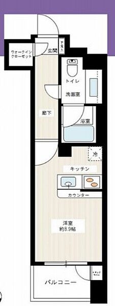 東京都中央区銀座8丁目(賃貸マンション1R・8階・29.02㎡)の写真 その2