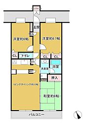 ダイアパレス千城台2 3LDKの間取図画像