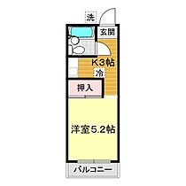 山根ビル 205 ｜ 山口県山口市今井町4-10（賃貸マンション1K・2階・19.98㎡） その2