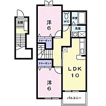 山口県山口市小郡上郷5277（賃貸アパート2LDK・2階・59.58㎡） その2