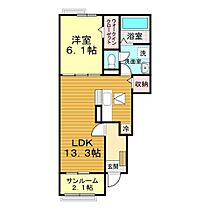 山口県山口市小郡下郷2939-1（賃貸アパート1LDK・1階・50.05㎡） その2