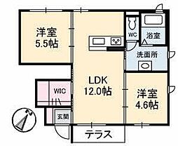 ベッラヴィスタΣXB 2LDKの間取図画像