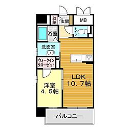 フォルト・マーレ 1LDKの間取図画像