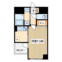 京王線 多磨霊園駅 徒歩8分の賃貸マンション 1階1Kの間取り