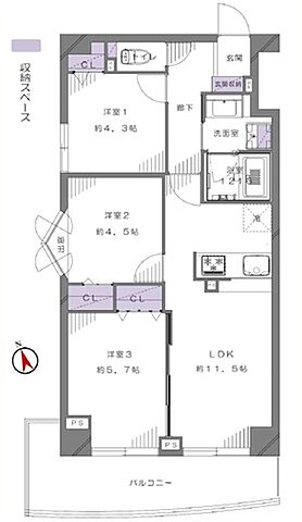 間取り 朝日パリオ国分寺 2階/-