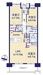 間取図画像 3LDK
