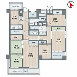 ハイマート第2聖蹟桜ヶ丘 4LDKの間取図画像