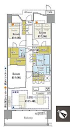 ジオ多摩センター 3LDKの間取図画像