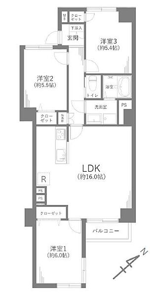 間取りを拡大表示
