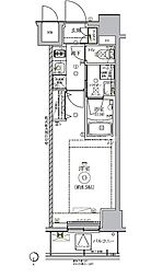 RELUXIA新御徒町 2階1Kの間取り
