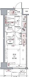 クレヴィスタ亀戸2 1Kの間取図画像