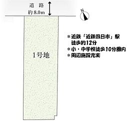 売土地　四日市市中部　1期　全1区画　1号地