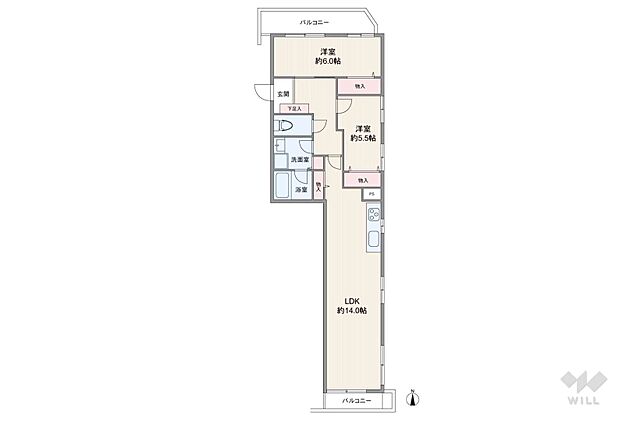 間取り グリーンパーク第18綾瀬 4階/-
