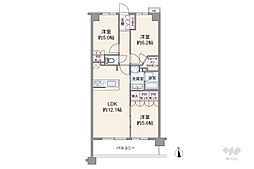 センチュリー五反野 3LDKの間取図画像