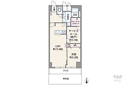 秀和西新井レジデンス 1SLDKの間取図画像