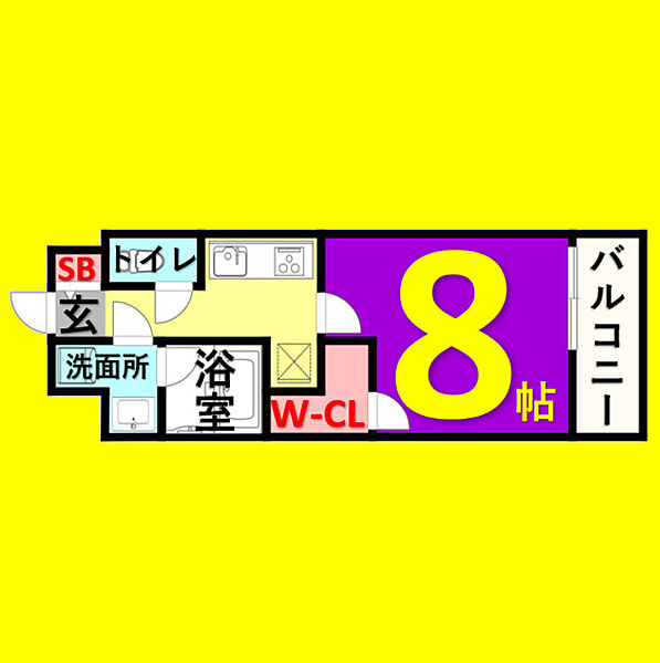 フェアリー 902｜愛知県名古屋市中区千代田1丁目(賃貸マンション1K・9階・28.05㎡)の写真 その2