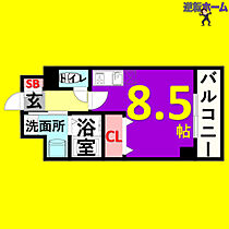 アルバ志賀本通  ｜ 愛知県名古屋市北区杉栄町5丁目（賃貸マンション1R・6階・24.43㎡） その2