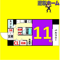 ラクロア 301 ｜ 愛知県名古屋市西区栄生1丁目34-23（賃貸マンション1R・3階・28.05㎡） その2