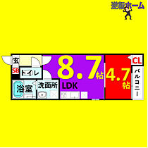 T.A一柳通1丁目(ティーエーイチヤナギドオリ  ｜ 愛知県名古屋市中川区一柳通1丁目（賃貸アパート1LDK・1階・32.32㎡） その2