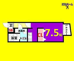 Branche千種公園  ｜ 愛知県名古屋市千種区内山2丁目（賃貸マンション1R・3階・24.94㎡） その2