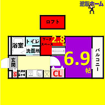 COZYPLACE星ヶ丘 702 ｜ 愛知県名古屋市千種区井上町50-1（賃貸マンション1K・7階・28.51㎡） その2