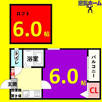 セントフィオーレ 102 ｜ 愛知県名古屋市中村区名楽町1丁目9-1（賃貸アパート1K・1階・19.08㎡） その2