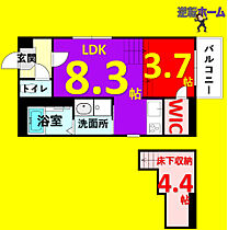 ハーモニーテラス上石川町IV  ｜ 愛知県名古屋市中村区上石川町1丁目（賃貸アパート1LDK・1階・31.29㎡） その2