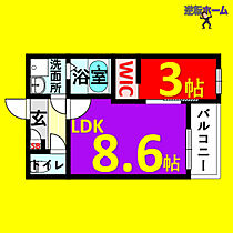 MOVE岩塚  ｜ 愛知県名古屋市中村区鈍池町3丁目（賃貸アパート1LDK・1階・30.25㎡） その2