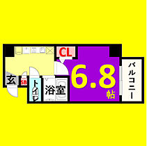 クレストステージ名駅 405 ｜ 愛知県名古屋市中村区竹橋町33-6（賃貸マンション1K・4階・23.97㎡） その2