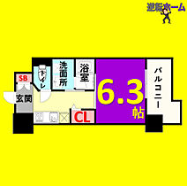 セシオン太閤  ｜ 愛知県名古屋市中村区太閤3丁目（賃貸マンション1K・6階・24.28㎡） その2