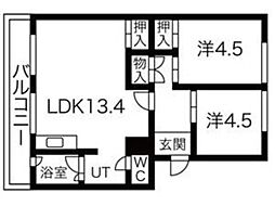 札幌西月寒団地6号棟