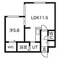ALPHA美園2階5.4万円