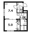 ヴレネージュ平岸WEST2階5.1万円