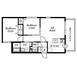 間取図画像 2LDK