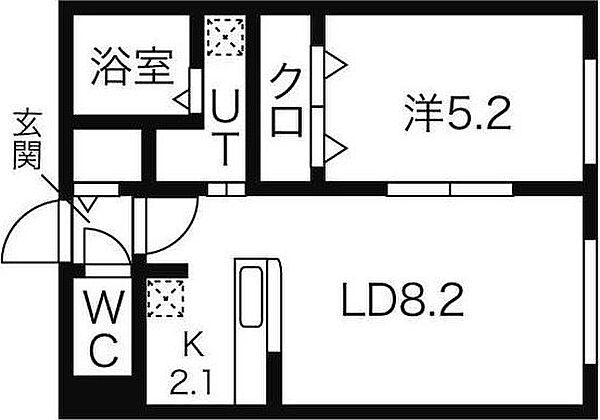 北海道札幌市豊平区中の島二条3丁目(賃貸マンション1LDK・3階・35.00㎡)の写真 その2