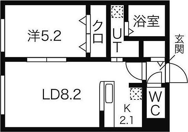 北海道札幌市豊平区中の島二条3丁目(賃貸マンション1LDK・4階・35.34㎡)の写真 その2
