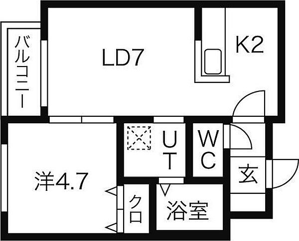 北海道札幌市豊平区平岸三条8丁目(賃貸マンション1LDK・2階・31.76㎡)の写真 その2