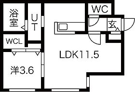 北海道札幌市白石区南郷通20丁目南（賃貸マンション1LDK・4階・34.93㎡） その2