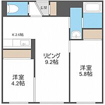 parfait(パルフェ)  ｜ 北海道札幌市白石区栄通18丁目（賃貸マンション2LDK・2階・47.43㎡） その2