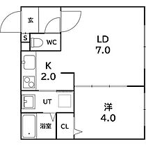 ラフィーネ南郷通  ｜ 北海道札幌市白石区南郷通12丁目北（賃貸マンション1LDK・2階・28.56㎡） その2