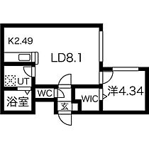 北海道札幌市豊平区月寒西一条7丁目（賃貸マンション1LDK・2階・33.57㎡） その2