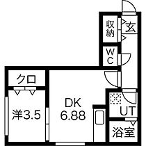 クラス南郷  ｜ 北海道札幌市白石区南郷通6丁目北（賃貸マンション1DK・2階・30.07㎡） その2