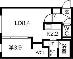 Porte-bonheur　Fukuzumi(ポルトボヌールフクズミ)  ｜ 北海道札幌市豊平区西岡五条2丁目（賃貸マンション1LDK・2階・35.19㎡） その2